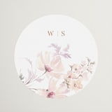 "kosmos" - Wedding Favor Stickers in Cotton Candy by Phrosné Barwood - Front