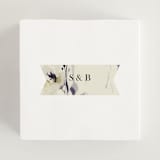 "Linen and Cloth" - Wedding Favor Stickers in Almond by Peony Rose Design - In use