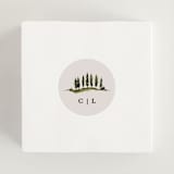 "Tuscan Hill" - Wedding Favor Stickers in Creme by Kate Ahn - In use