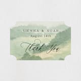 "The Vow" - Wedding Favor Stickers in Meadow by Elly - Front