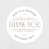 "Encapsulated" - Wedding Favor Stickers in Black Tie by Hooray Creative - Front