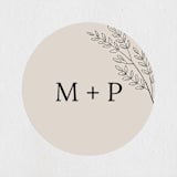 "leafy wreath" - Wedding Favor Stickers in Taupe by Ghazal Ali - Front
