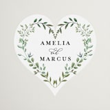 "Monogramed Arch" - Wedding Favor Stickers in Mojito by Susan Moyal - Front