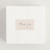 "Modern Aligned" - Wedding Favor Stickers in Creampuff by Carolyn MacLaren - In use