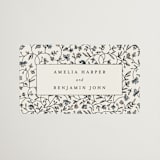 "Hansen" - Wedding Favor Stickers in Almond by Stephanie Hawkes - Front