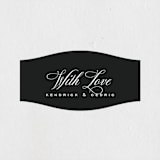 "schiacciata" - Wedding Favor Stickers in Black Dahlia by chocomocacino - Front