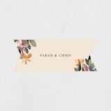 "flower press" - Wedding Favor Stickers in Mauve by Peony Rose Design - Front