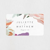 "Abstract Florals" - Wedding Favor Stickers in Bouquet by Maria Hilas-Louie - Front