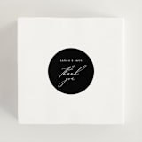 "the script" - Wedding Favor Stickers in Tuxedo by Genna Blackburn - In use