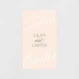 "Classic Lux" - Wedding Favor Stickers in Blush by Stacey Day - Front