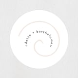 "symbol of optimism" - Wedding Favor Stickers in Blush by Phrosné Barwood - Front