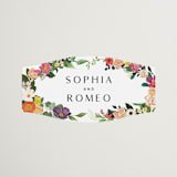 "Secret Garden" - Wedding Favor Stickers in Daisy by Susan Moyal - Front