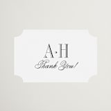 "Hepburn" - Wedding Favor Stickers in Tuxedo by Megan Davis - Front