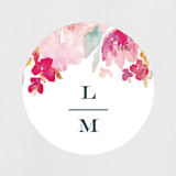 "Spring Garden" - Wedding Favor Stickers in Petal by Grace Kreinbrink - Front