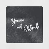 "blithe" - Wedding Favor Stickers in Charcoal by Design Lotus - Front