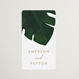 "Palm" - Wedding Favor Stickers in Classic Palm by Kaydi Bishop - Front