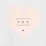 "Simply Perfect" - Wedding Favor Stickers in Blush by Brianne Larsen - Front