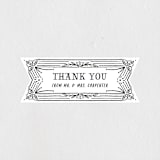 "Ink Detailing Frame" - Wedding Favor Stickers in Ink by Shiny Penny Studio - Front