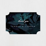 "Midnight Garden" - Wedding Favor Stickers in Midnight by Lori Wemple - Front