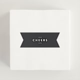 "Modern Glam" - Wedding Favor Stickers in Soft Black by Camille Robinson - In use