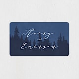 "Aspen" - Wedding Favor Stickers in Midnight by Kristie Kern - Front