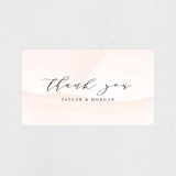 "Formal Watercolor" - Wedding Favor Stickers in Bashful by Jennifer Postorino - Front