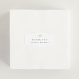 "Sense and Sensibility" - Wedding Favor Stickers in Cloud by Design Lotus - In use