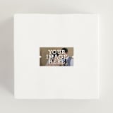 "The Big Picture" - Wedding Favor Stickers in Ivory by Minted - In use