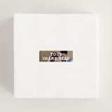 "The Big Picture" - Wedding Favor Stickers in Ivory by Minted - In use