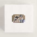 "The Big Picture" - Wedding Favor Stickers in Ivory by Minted - In use