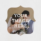 "The Big Picture" - Wedding Favor Stickers in Ivory by Minted - Front