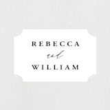 "We Do" - Wedding Favor Stickers in Ink by lulu and isabelle - Front
