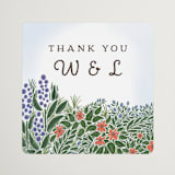 "Nature's Chapel" - Wedding Favor Stickers in Forest by Paper Sun Studio - Front