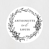 "Antoinette" - Wedding Favor Stickers in Ivory by lulu and isabelle - Front