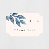 "Southern Comfort" - Wedding Favor Stickers in French Blue by Chris Griffith - Front