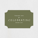 "New England" - Wedding Favor Stickers in Fern by Megan Davis - Front