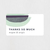 "tissue union" - Wedding Favor Stickers in Cucumber by Carrie Moradi - Front