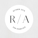 "Namely" - Wedding Favor Stickers in Pearl by Hooray Creative - Front