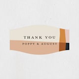 "Color Block" - Wedding Favor Stickers in Peach by Morgan Kendall - Front