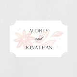 "Batikka" - Wedding Favor Stickers in Blush by Paper Raven Co. - Front