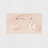 "Romance" - Wedding Favor Stickers in Snowball by Anna Elder - Front