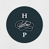 "Traditional" - Wedding Favor Stickers in Navy by lena barakat - Front