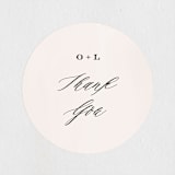"Crush" - Wedding Favor Stickers in Buttery by Carolyn MacLaren - Front