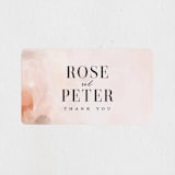 "Romantic" - Wedding Favor Stickers in Earth by Lori Wemple - Front