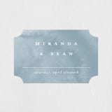 "Painted Ikat" - Wedding Favor Stickers in Frost by Liz Conley - Front
