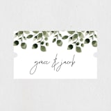 "green rush" - Wedding Favor Stickers in Snow by Anupama - Front