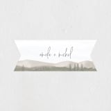"muted mountains" - Wedding Favor Stickers in Splendid Day by Deborah Chou - Front