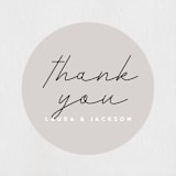 "Styled" - Wedding Favor Stickers in Fog by Pixel and Hank - Front