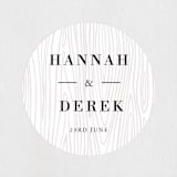 "Rustic Grain" - Wedding Favor Stickers in Ashwood by Oma N. Ramkhelawan - Front