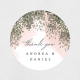 "veil sweet" - Wedding Favor Stickers in Blush by Cass Imagines - Front